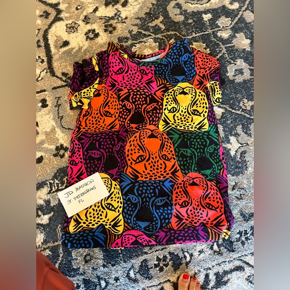 Farm Rio tiger face print tee size-Small